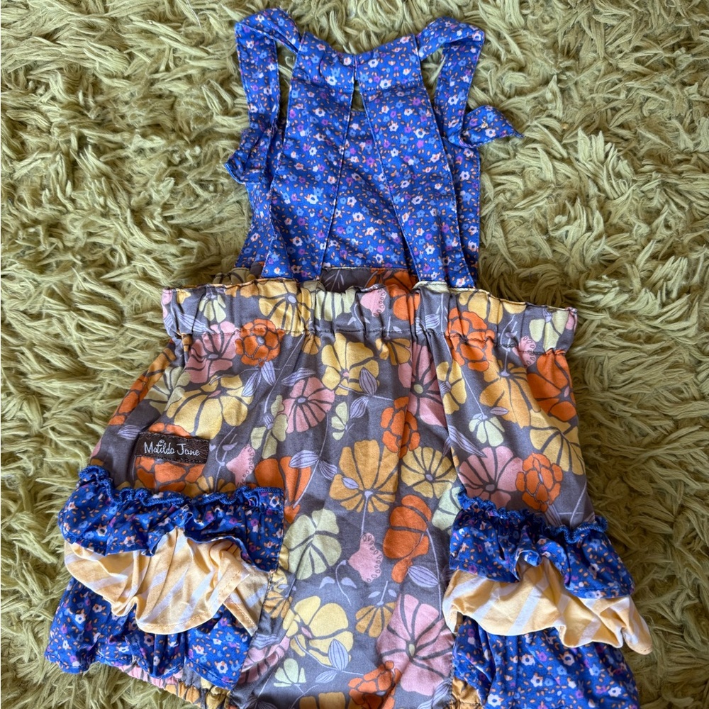 Matilda Jane Floral Bodysuit - Yellow, Orange, Blue, Purple - Picture 2 of 2